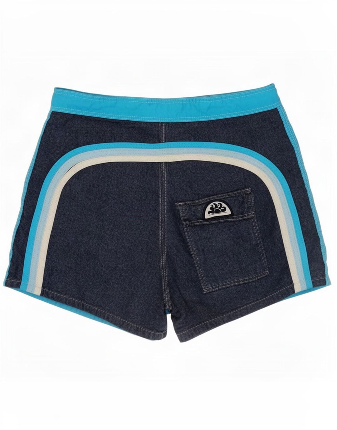 Pantaloncini da bagno da uomo Sundek piccoli in nylon color block blu