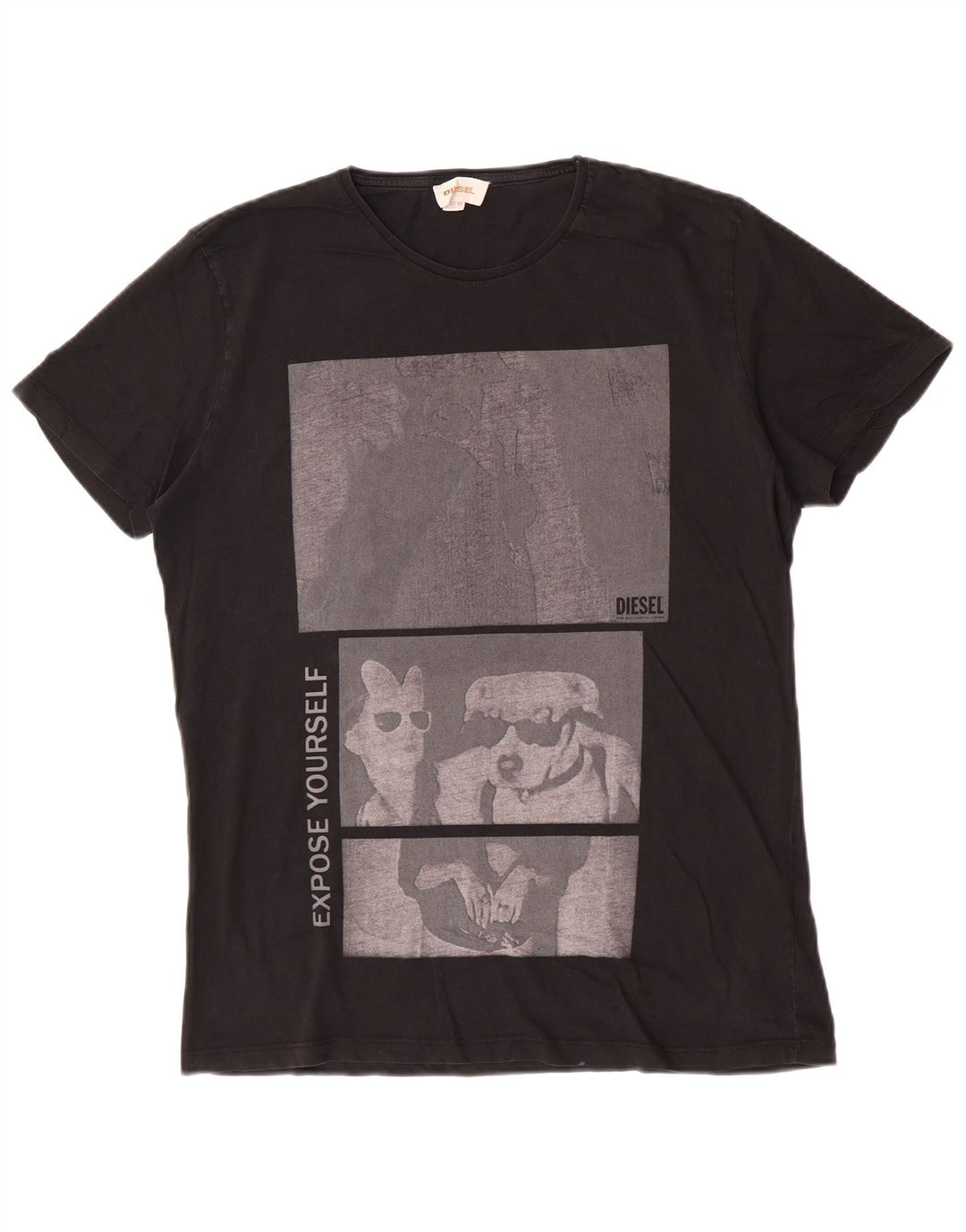 T-shirt grafica da uomo Diesel Top XL Nera