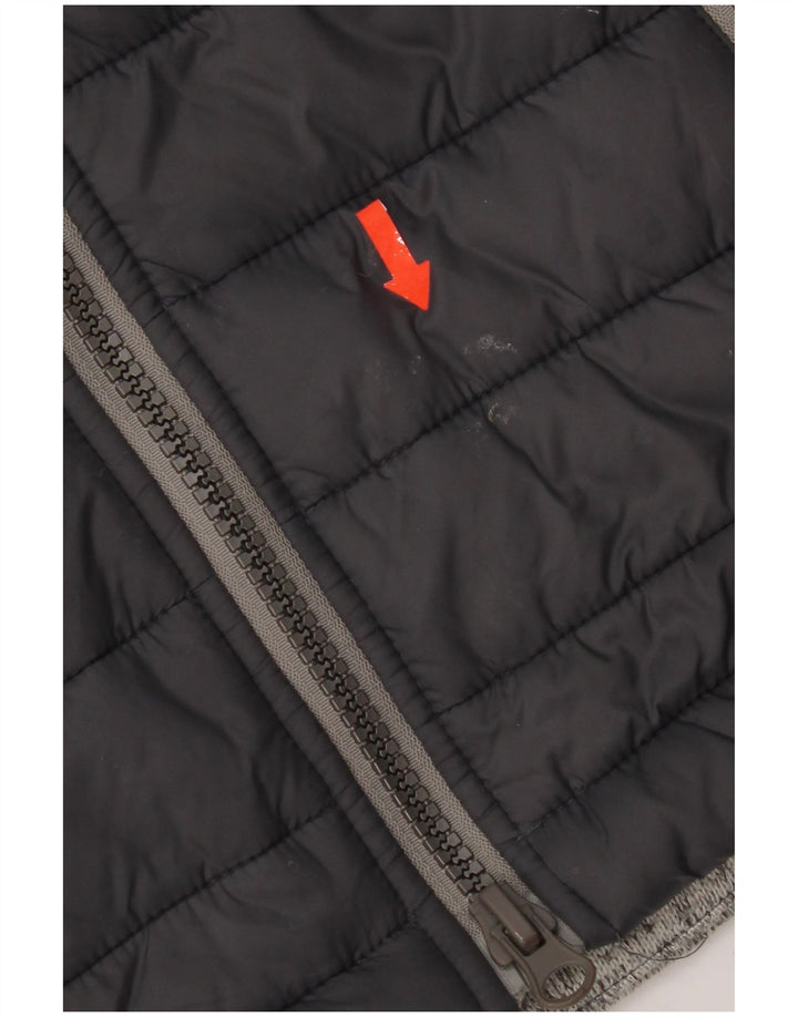 Giacca imbottita con cappuccio da uomo Superdry UK 36 Small Poliestere color block nero