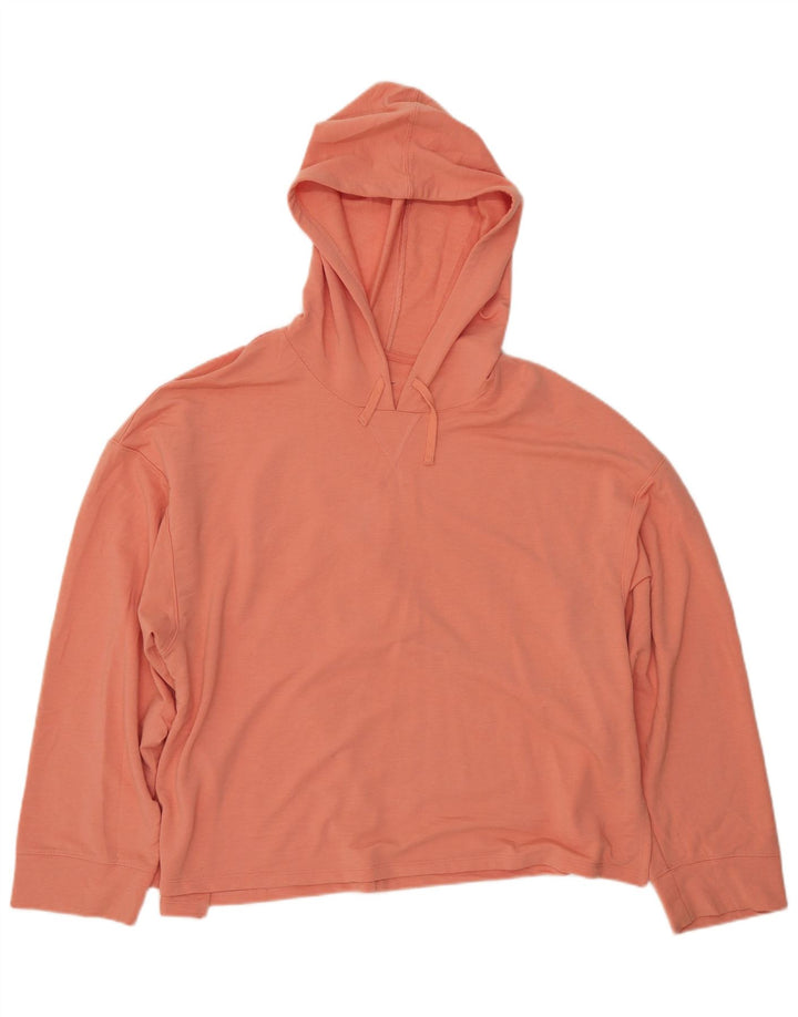 Maglia con cappuccio oversize da donna Nike Dri Fit UK 16 Large Arancione Poliestere
