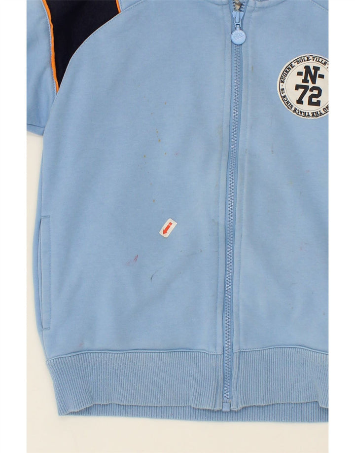 NIKE Boys Graphic Tracksuit Top Jacket 6-7 Years Large Blue Colourblock Vintage Nike and Second-Hand Nike from Messina Hembry 