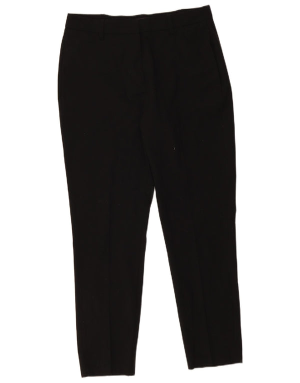 Pantaloni casual slim da donna Marks & Spencer UK 12 medi W30 L27 neri