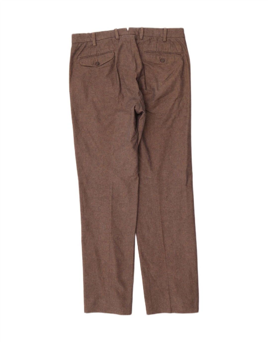 Pantaloni da abito da uomo Massimo Dutti EU 40 Medium W31 L31 Marrone a spina di pesce