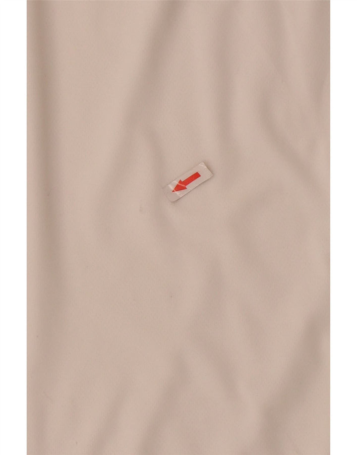 T-shirt Adidas Climalite da uomo Top in poliestere color block bianco medio