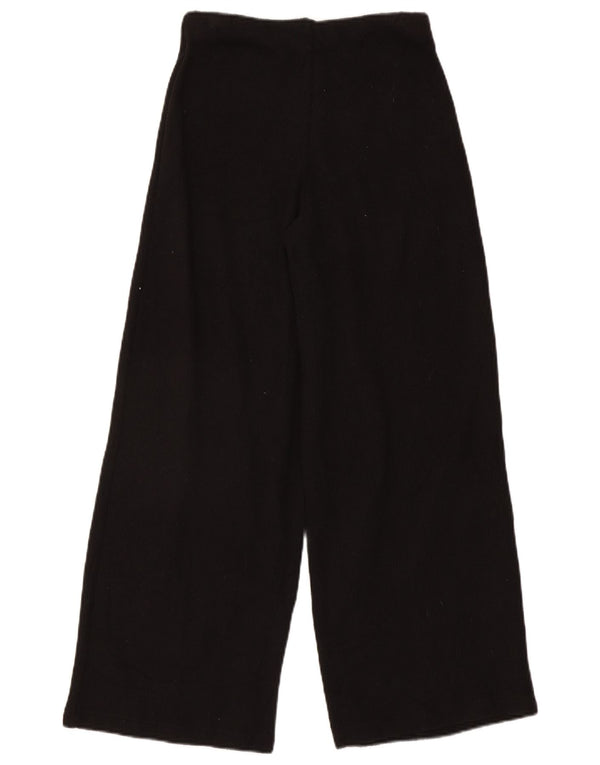 Pantaloni da tuta da donna Zara a gamba larga UK 8 piccoli poliestere nero