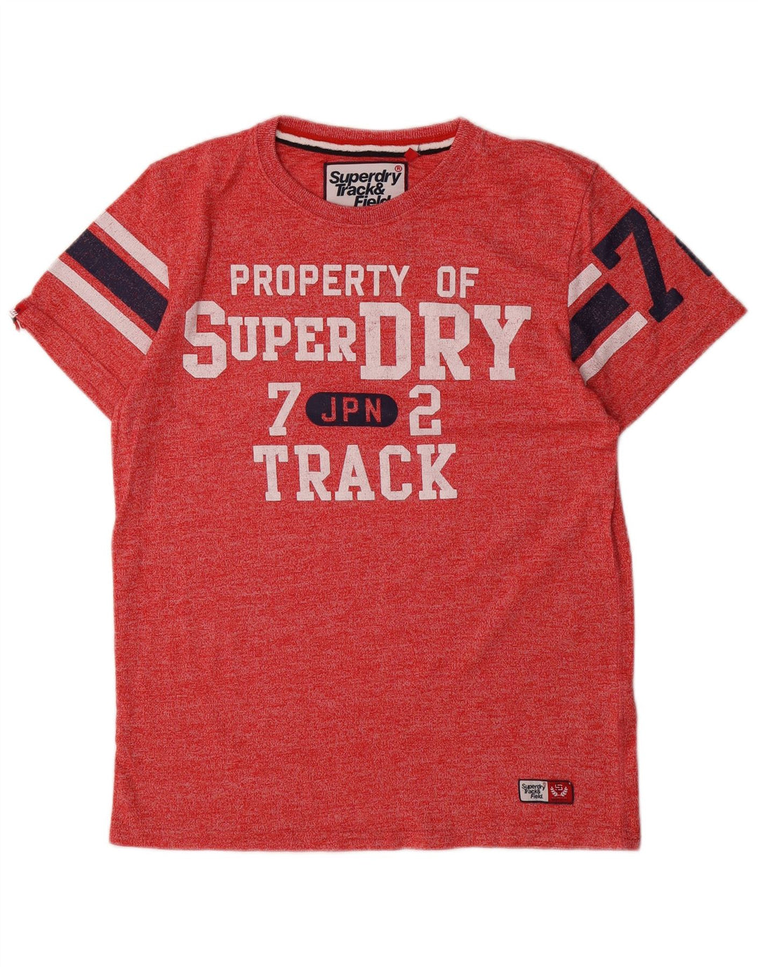 T-shirt grafica da uomo Superdry Top in cotone rosso medio