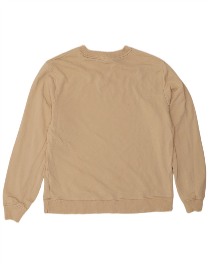 Felpa K-Way Uomo Maglione Large Beige Cotone