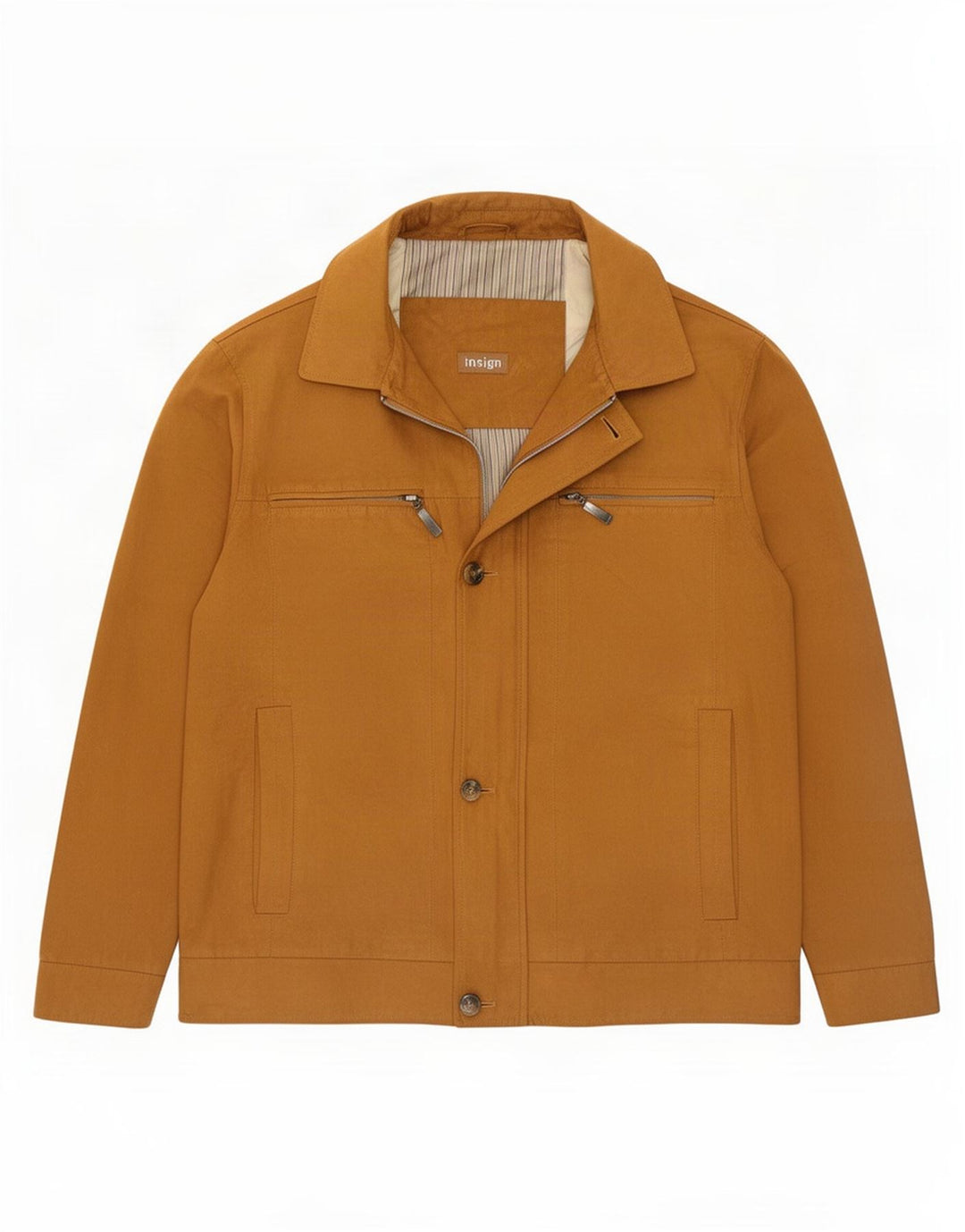Giacca utilitaria vintage da uomo IT 50 Large Beige Poliestere