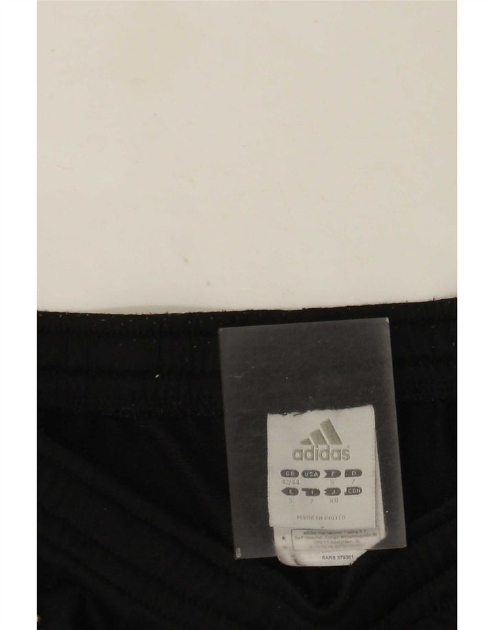 Pantaloni da tuta da uomo Adidas UK 42/44 Large Nero Poliestere