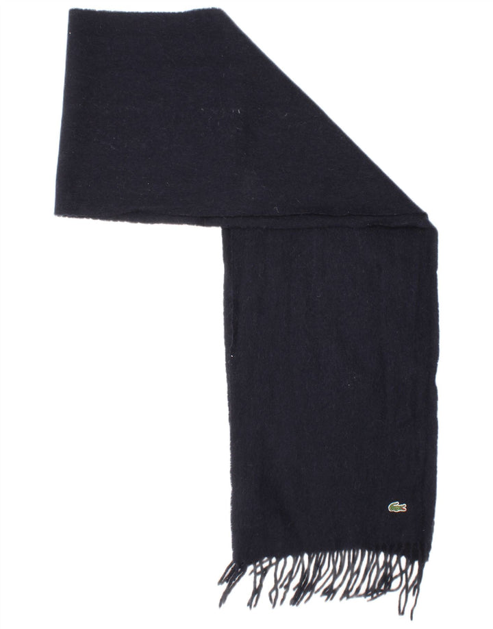 Sciarpa rettangolare da uomo Lacoste Taglia unica in lana blu navy classica
