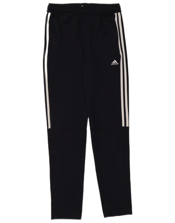 Pantaloni della tuta Adidas Aeroready da ragazzo 13-14 anni in poliestere blu navy