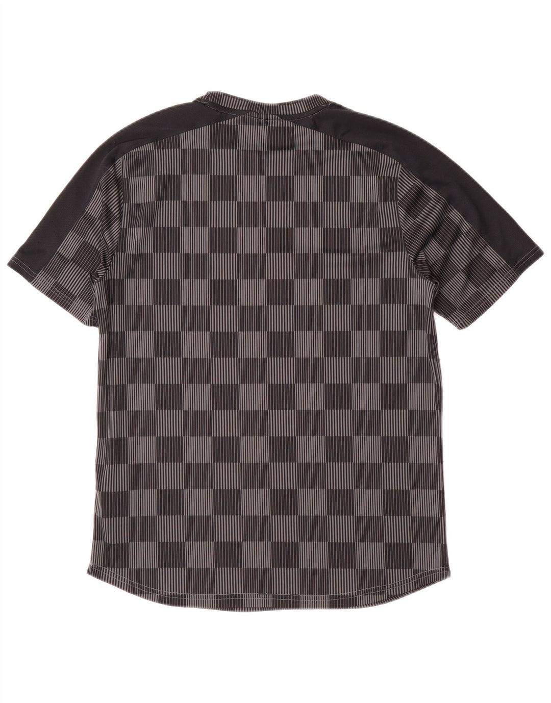 T-shirt da uomo Under Armour Top grande in poliestere a quadretti grigio