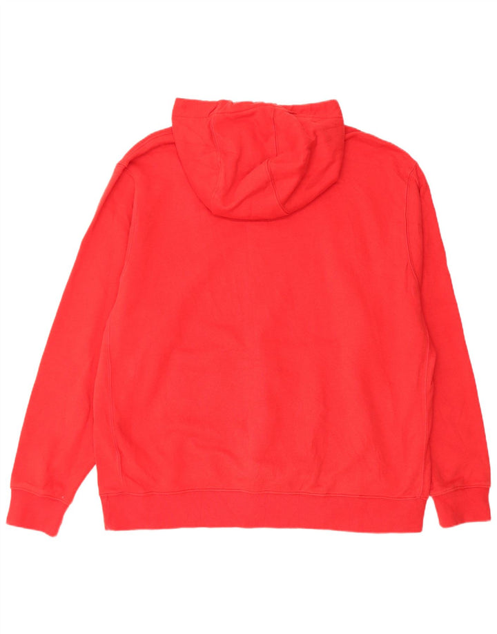 Felpa con cappuccio da uomo NIKE XL rossa in cotone