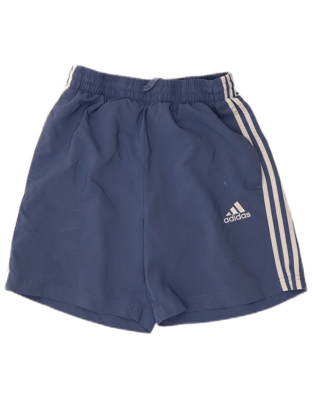 Pantaloncini sportivi da uomo Adidas in poliestere blu medio