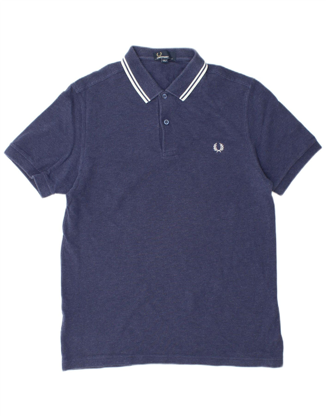 Polo da uomo FRED PERRY in cotone blu navy medio