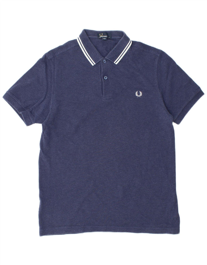 Polo da uomo FRED PERRY in cotone blu navy medio
