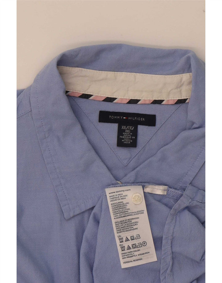 Camicia da donna Tommy Hilfiger UK 20 2XL cotone blu