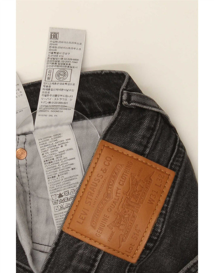 Levi's Jeans 514 dritti da uomo W31 L32 Cotone grigio