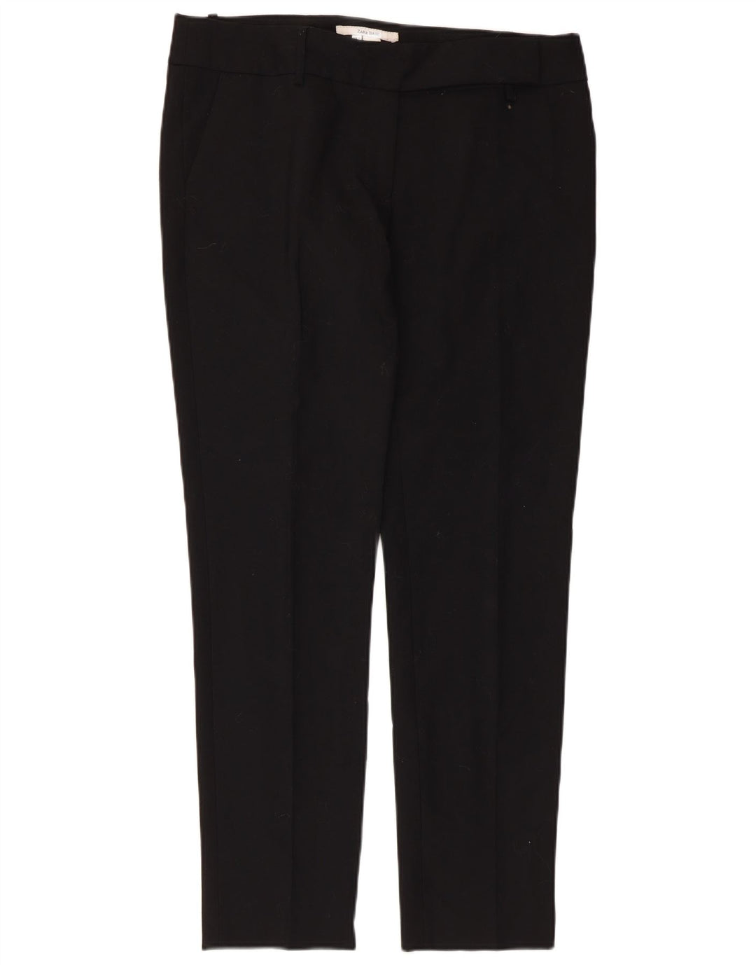 Pantaloni chino slim da donna Zara EU 42 Large W32 L30 poliestere nero