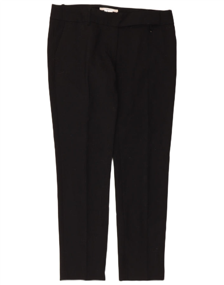 Pantaloni chino slim da donna Zara EU 42 Large W32 L30 poliestere nero