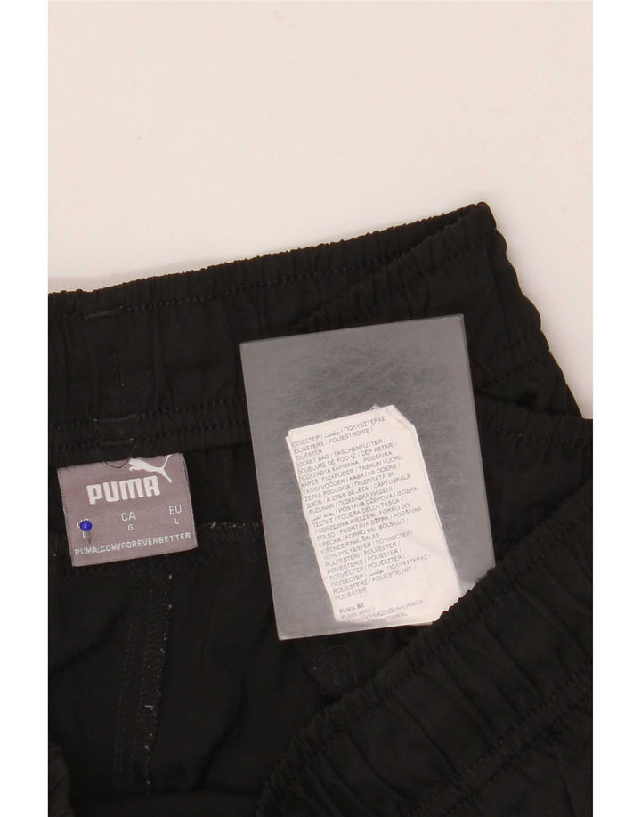 Pantaloncini sportivi da uomo Puma Large neri in poliestere