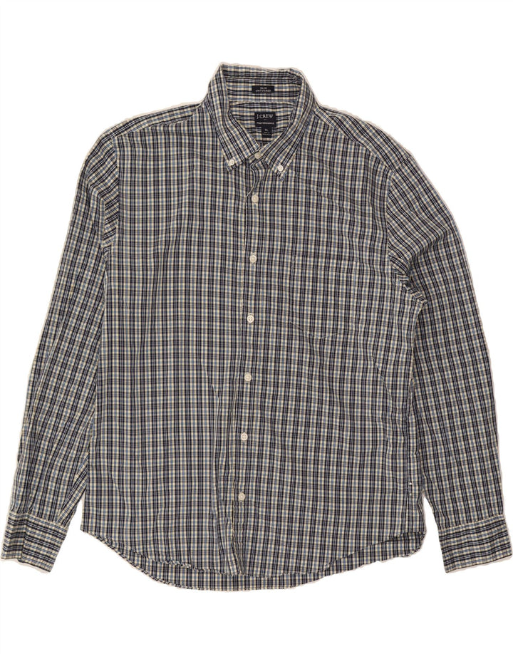 J. CREW Mens Performance Slim Fit Shirt XL Grey Check Cotton Vintage J. Crew and Second-Hand J. Crew from Messina Hembry 