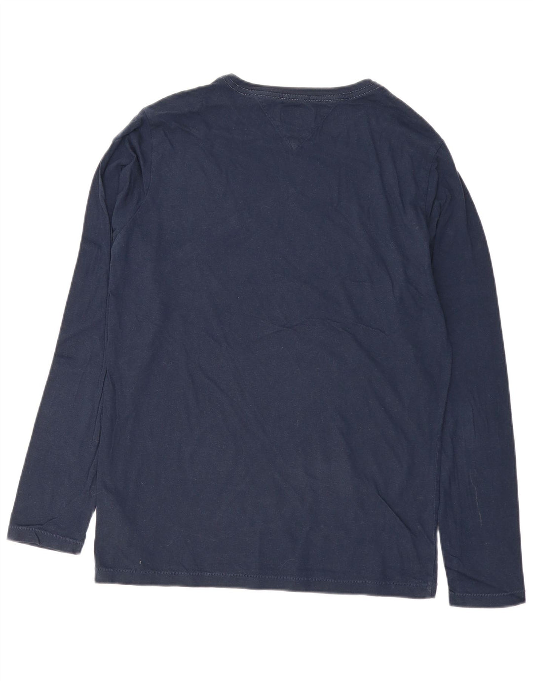 TOMMY HILFIGER Top grafico da uomo manica lunga grande cotone blu navy