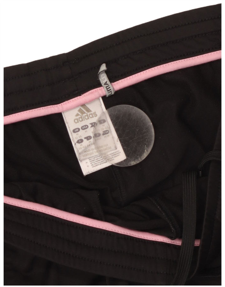 Pantaloni da tuta da donna Adidas UK 12/14 Medium Nero Poliestere