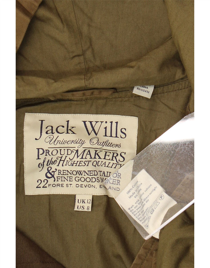 JACK WILLS Cappotto giacca a vento oversize con cappuccio da donna UK 12 Medio Cachi