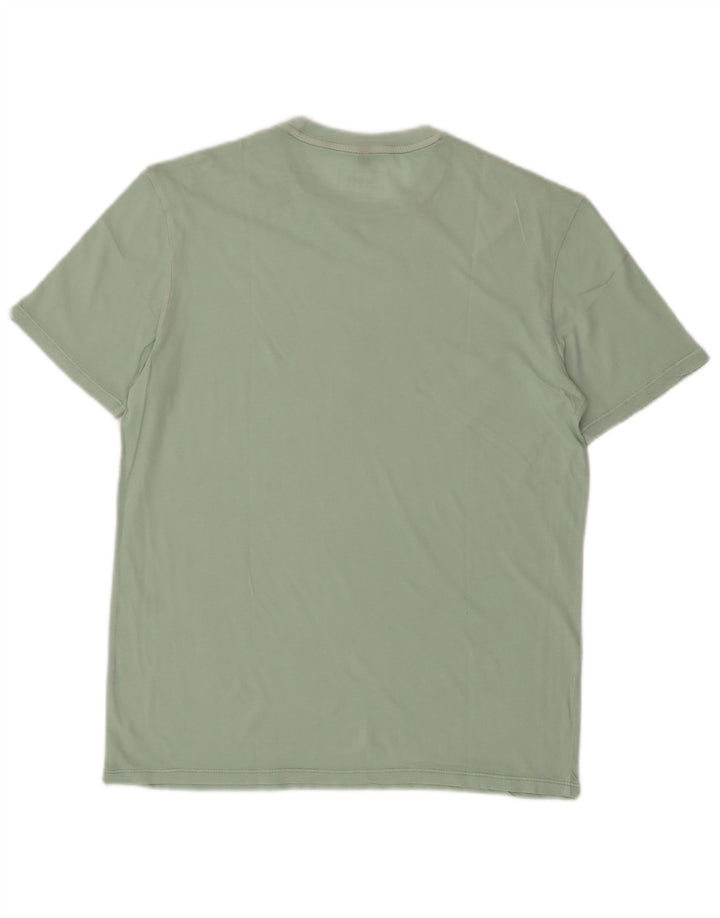 ARMANI JEANS T-shirt Uomo Top Small Verde Cotone