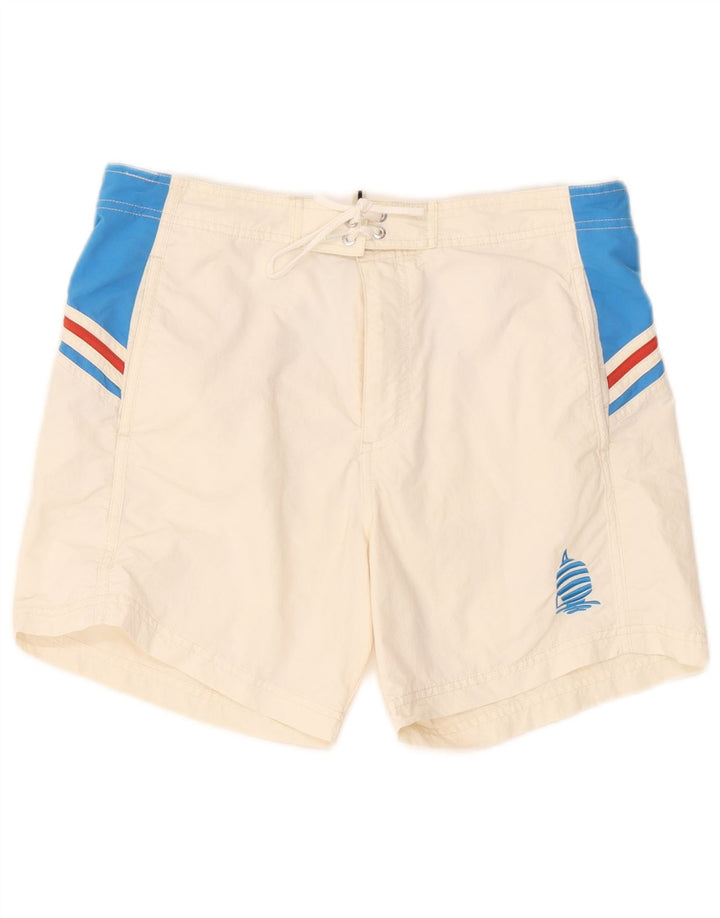 Marina Yachting Pantaloncini da bagno da uomo Large White Colourblock in poliammide