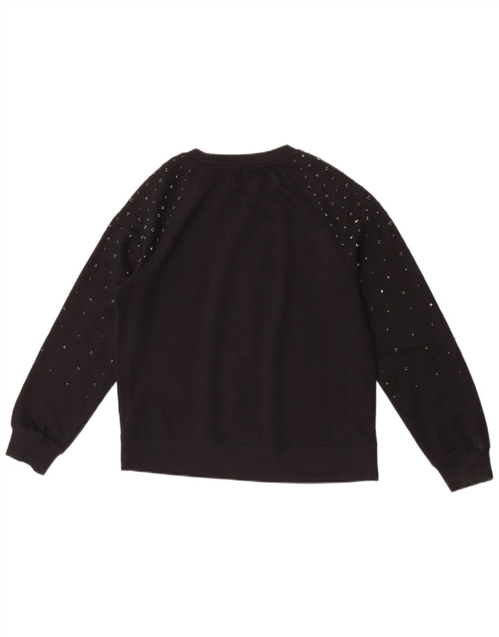Felpa oversize da donna Marks & Spencer UK 6 XS cotone nero