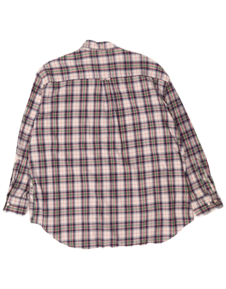 Gant Camicia da donna oversize in flanella UK 16 Grande cotone a quadri multicolore