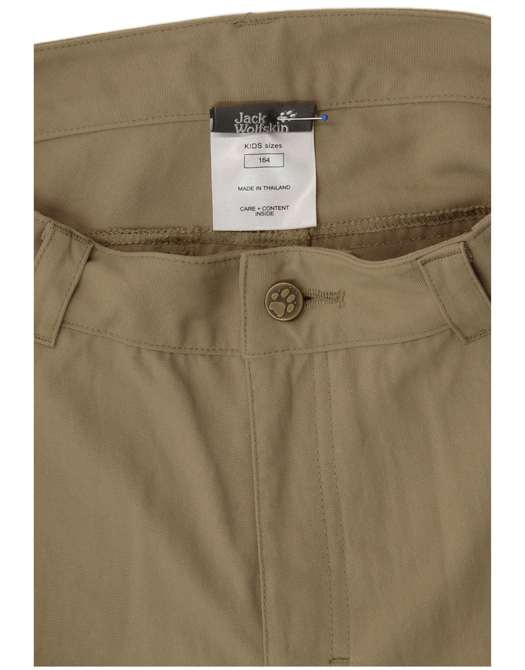 Pantaloncini cargo grafici da ragazzo Jack Wolfskin 13-14 anni W28 Beige Poliammide