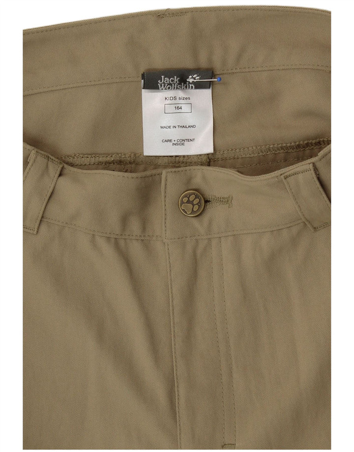 Pantaloncini cargo grafici da ragazzo Jack Wolfskin 13-14 anni W28 Beige Poliammide