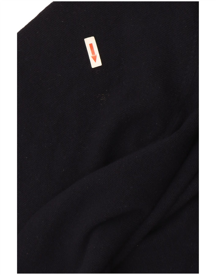 Maglione da uomo con scollo a V Armata Di Mare, grande, in lana blu navy