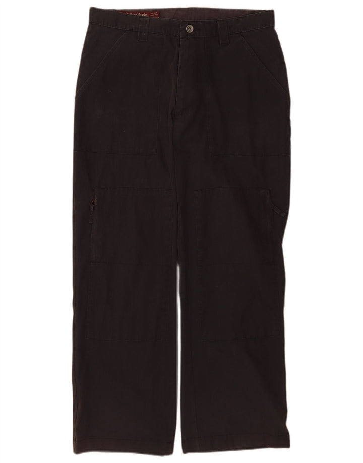 Pantaloni cargo dritti da uomo Marlboro Classics W32 L28 cotone nero