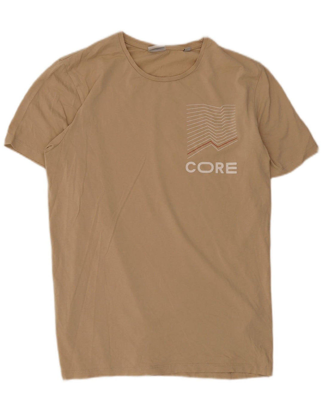 T-shirt grafica da uomo Jack & Jones Top piccola in cotone beige