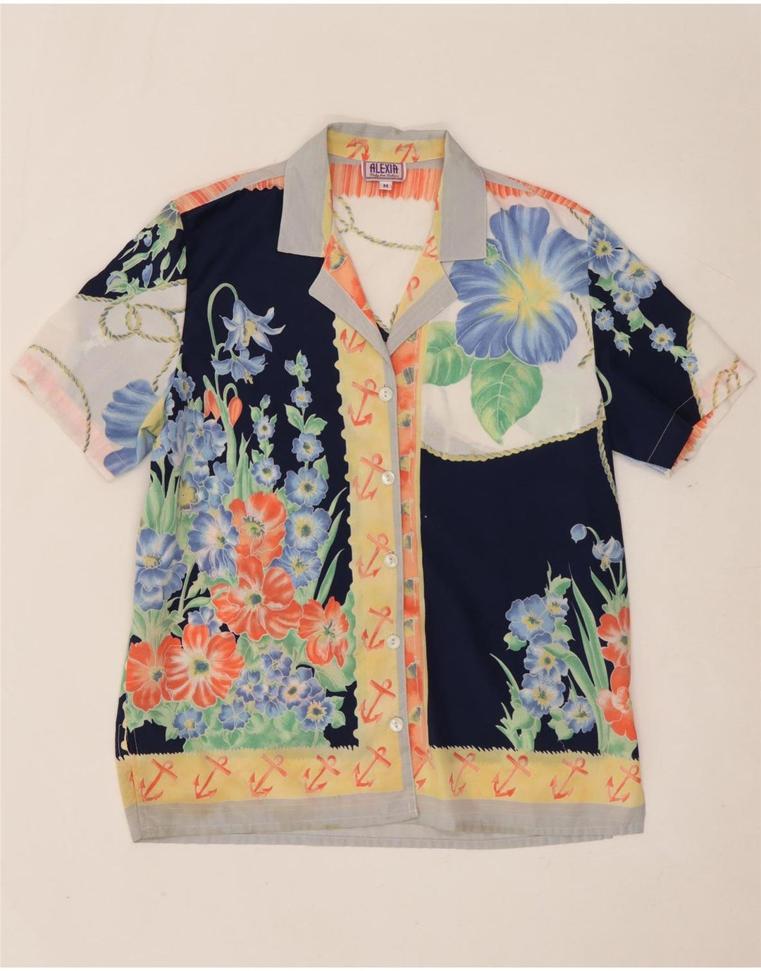 Camicetta camicia oversize da donna ALEXIA UK 14 medio multicolore floreale