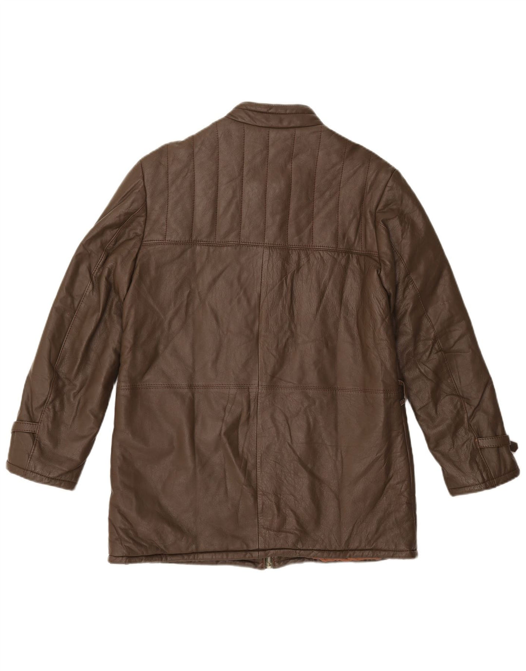Giacca in pelle da uomo VINTAGE UK 38 Pelle marrone medio