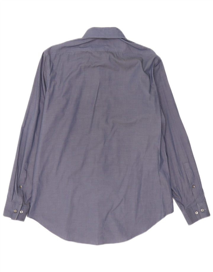 Camicia slim fit da uomo Calvin Klein taglia 15 1/2 cotone blu medio