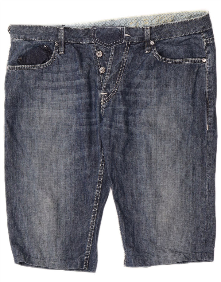 Pantaloncini di jeans da uomo Gas W34 grandi blu