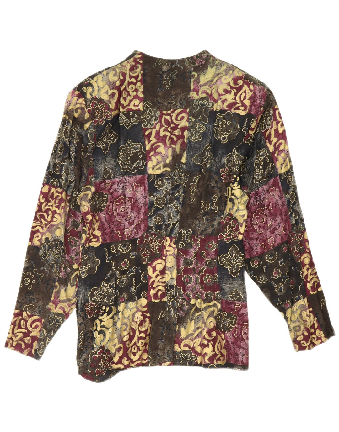 VINTAGE Womens Shirt Blouse UK 12 Medium Multicoloured Paisley