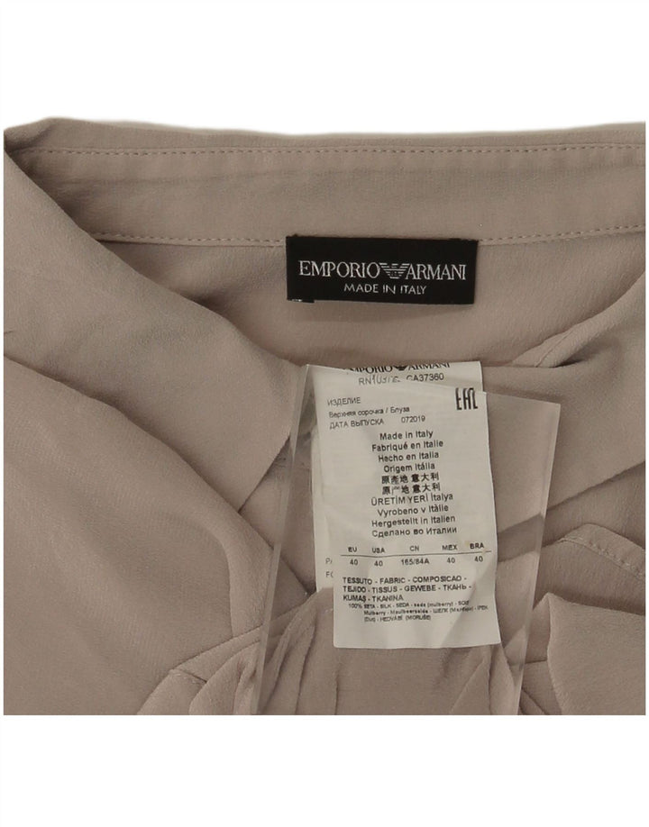 Camicia Camicia Donna Emporio Armani IT 40 Small Grigio Seta