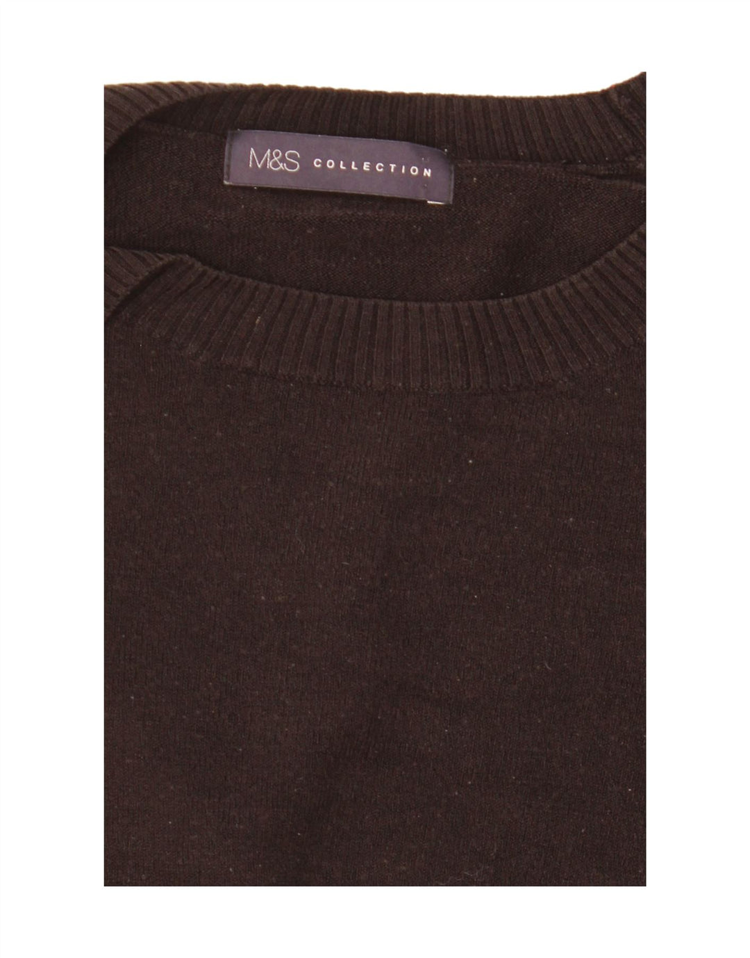 Maglione maglione con scollo a barca da donna Marks & Spencer UK 12 medio nero