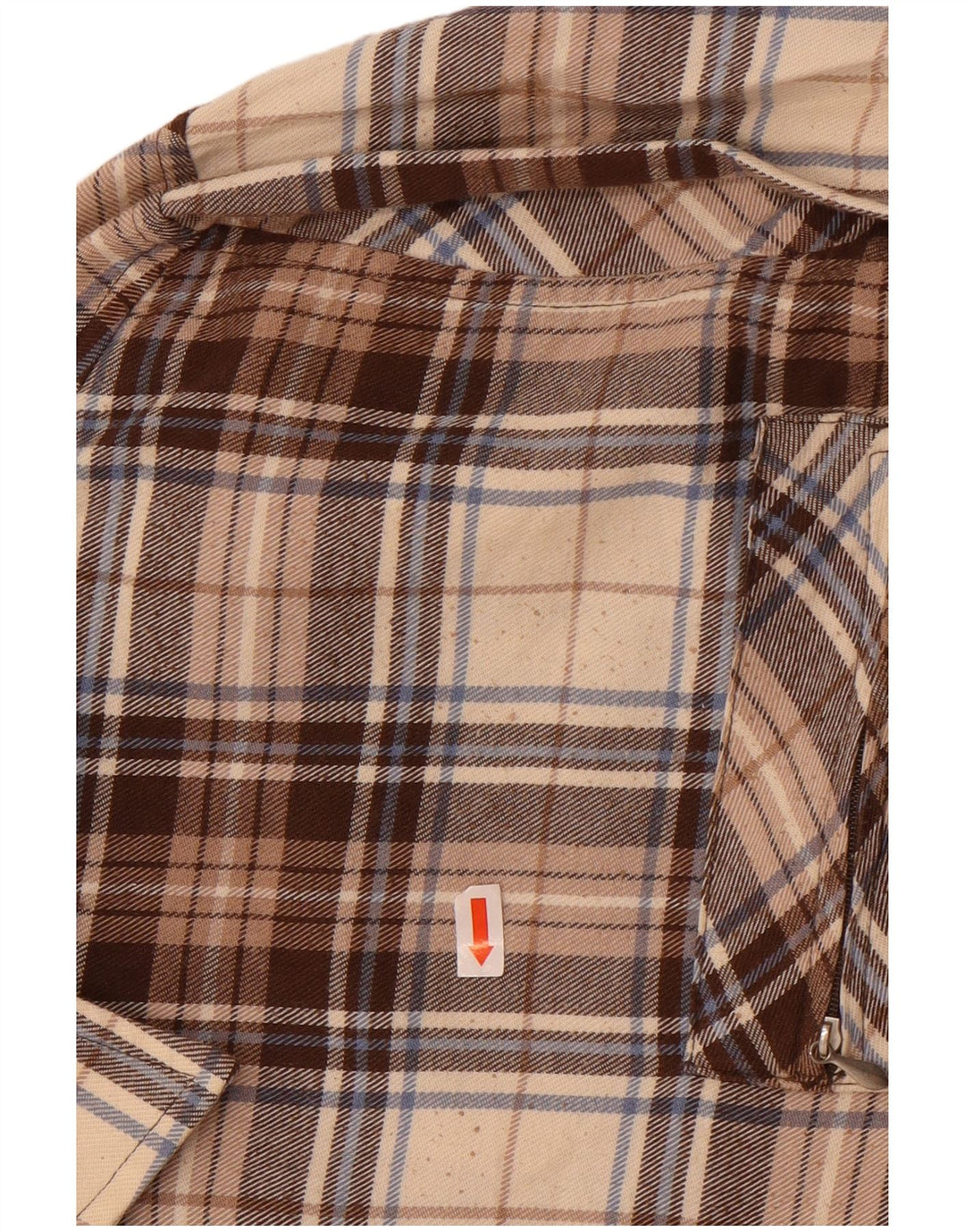 Camicia in flanella da uomo Sea Barrier 2XL Cotone a quadri beige