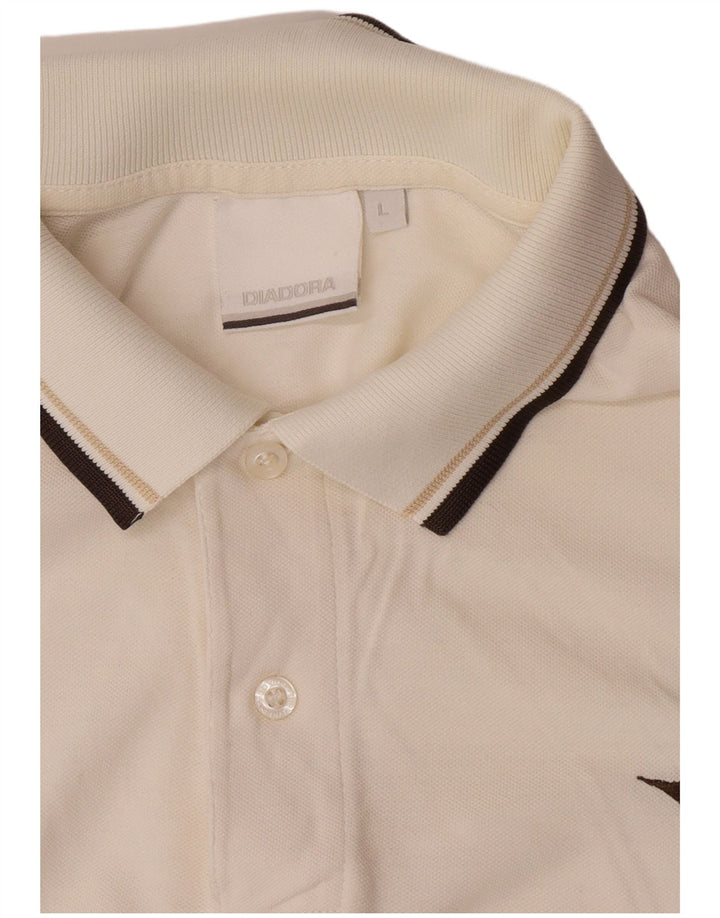 Polo Diadora Uomo Large Bianca