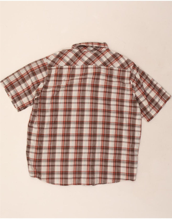 LEE Salopette da uomo a maniche corte Camicia XL in cotone a quadri multicolore