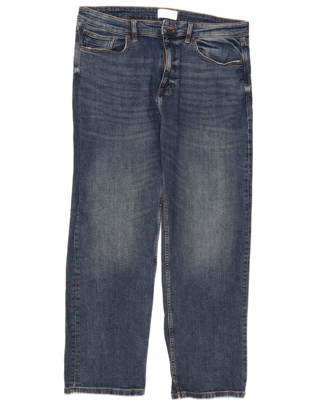 Jeans dritti da uomo Marks & Spencer W38 L31 cotone blu