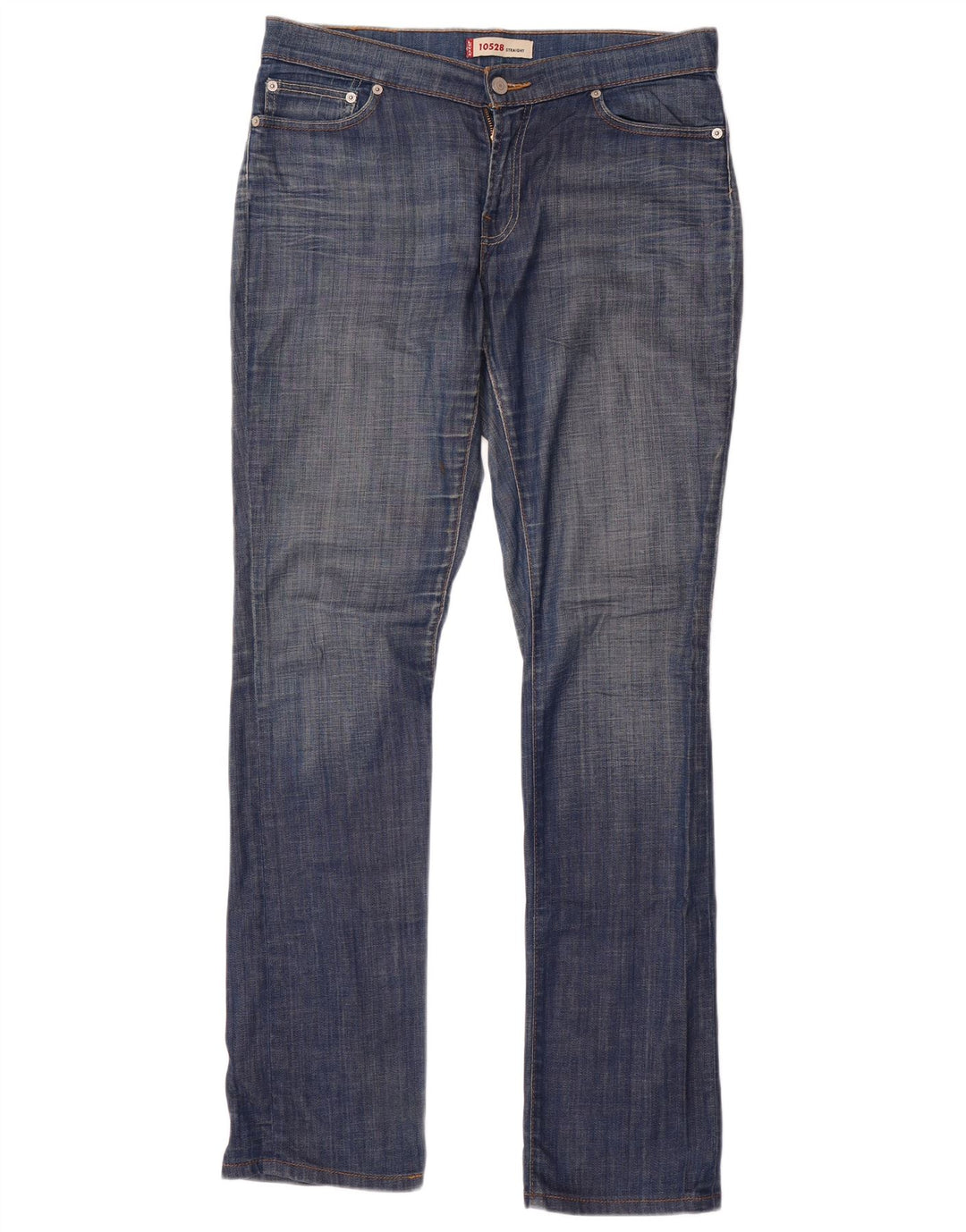 Jeans dritti Levi's 528 da donna W32 L34 cotone blu